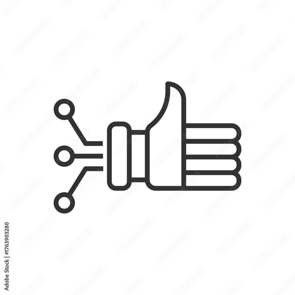 Obraz premium Artificial Hand Icon