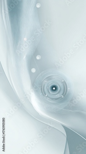 Soft Flowing Fabric Creates a Calming Abstract Pattern in Light Tones
