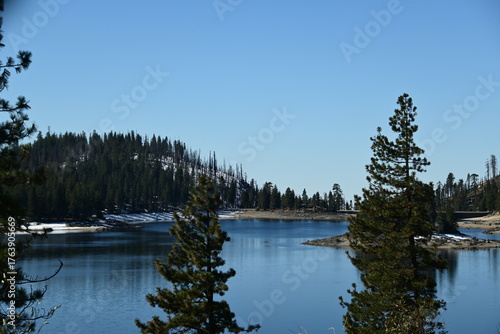 Huntington lake in the winter