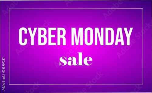 Bright banner for Cyber ​​Monday with the inscription "Cyber ​​Monday Sale"