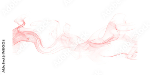 Ethereal Red Smoke Waves Against the Void Mystical Abstract Art Serene Flowing Movement Dark