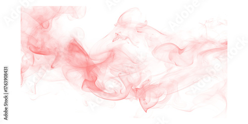 Bilde på lerret Ethereal rose smoke swirls against the midnight sky a dance of color and shadow