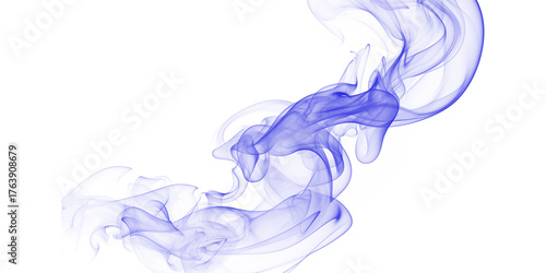 Enigmatic Blue Smoke Wisps A Dance of Mystery and Intrigue in the Dark Abstract Photo Art Design 100