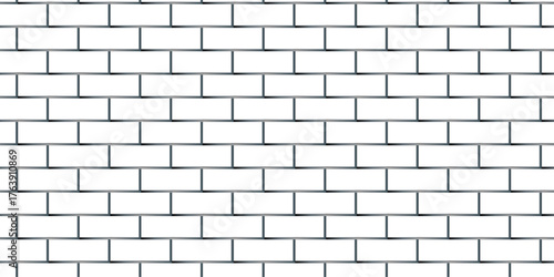 white brick wall texture and solid bricks seamless pattern background.	
