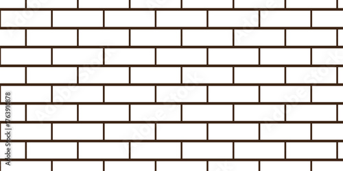 white brick wall texture and solid bricks seamless pattern background.	