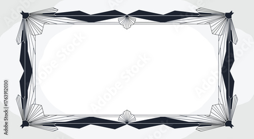 Elegant frame design with intricate details and a white background.