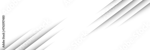 Page dividers with transparent shadows, isolated. Pages separation vector set. Transparent realistic paper shadow effects. Web banner. Element for frame shadow. Vector design for website, text, border