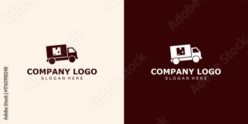 Cartoon icon set vector, truck, car, bus, transport vehicle travel symbol design