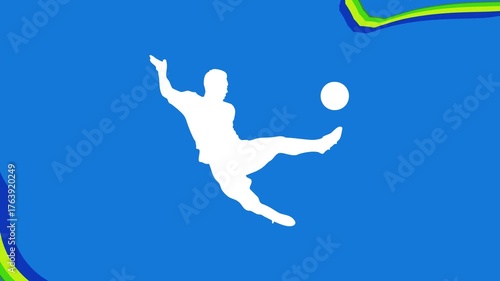 Soccer player sports competition graphic design layout background