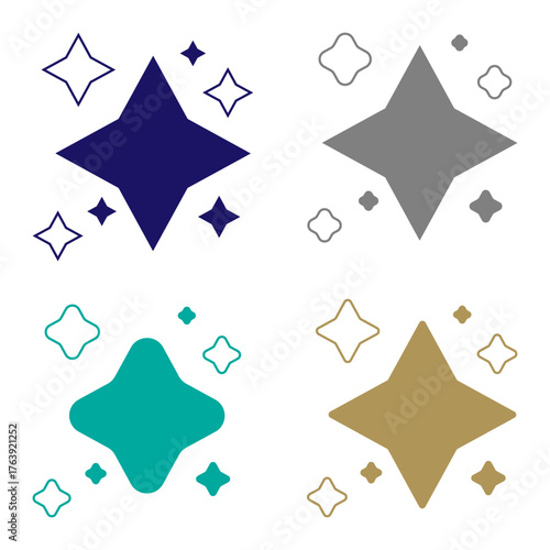 Shining Star Cluster Illustration for Space, Night Sky, and Cosmic-Themed Designs