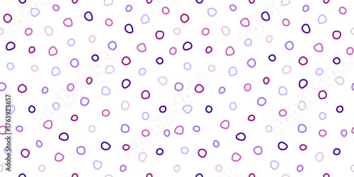 Cute seamless pattern with outline small polka dots. Background with small line circles.
