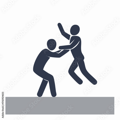 Conceptual Icon of Betrayal and Conflict