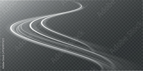 Cold winter wind texture. Holiday vector blizzard. Christmas effect of a cold blizzard. Vector PNG
