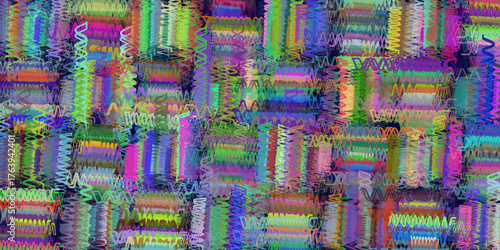 Colorful Zigzag Abstract Pattern Background