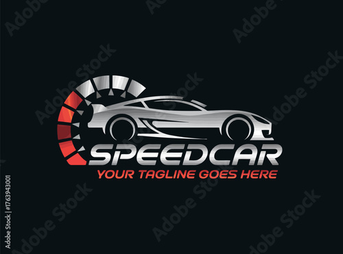 Futuristic Exotic Car Design: Sleek supercar side view, aerodynamic sharp lines, vibrant orange accents, luxury detailing, high-performance hypercar, aggressive stance, modern exotic styling, speed-in