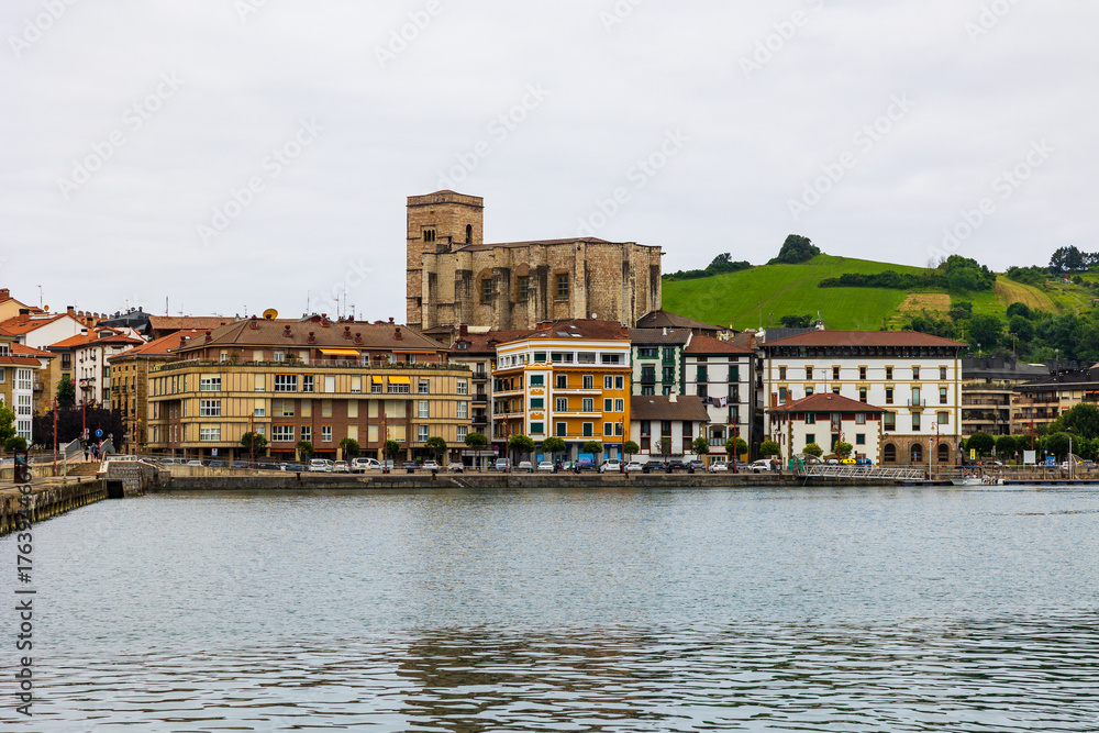 Obraz premium Coastal Town of Zumaia, Gateway to the Basque Coast Geopark