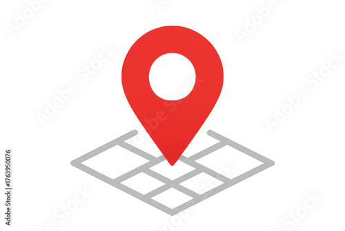 Red map pin marking location on a grid, representing destination, navigation, and global positioning system Free Download Red map pin marking location on a grid, representing destination, navigation, and global positioning system - GFXLoad