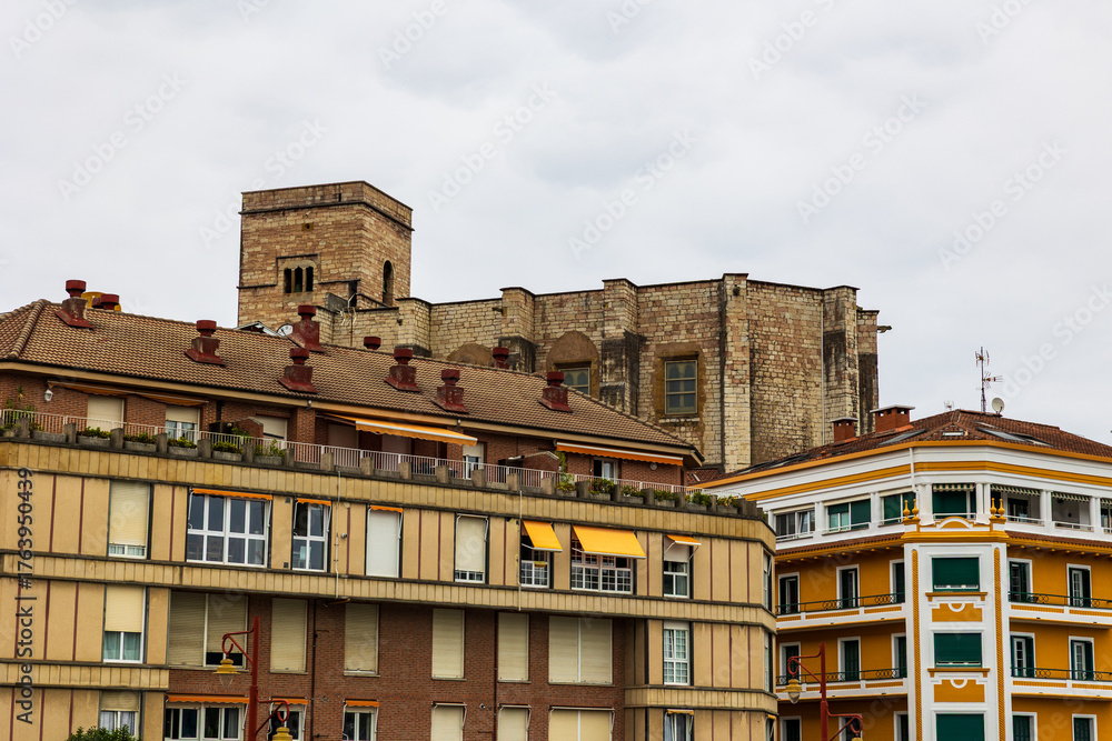 Fototapeta premium Coastal Town of Zumaia, Gateway to the Basque Coast Geopark