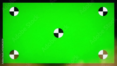 Wallpaper Mural Green Screen With Tracking Markers And Soft Focus Background Torontodigital.ca