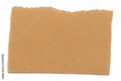 Wallpaper Mural Torn brown paper piece for notes or message, abstract texture with empty space, transparent background Torontodigital.ca