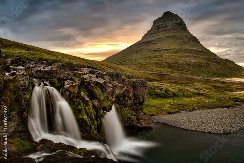 waterfall in iceland