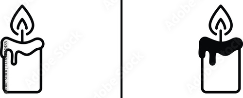 Candle's Dual Essence: Exploring the delicate line between light and shadow, the image juxtaposes a radiant candle with a shadowed counterpart, symbolizing duality, life, and the passage of time.