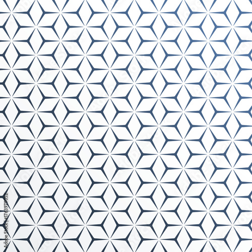 Geometric, Hexagon, Honeycomb, Pattern, Seamless, Repeat, Decorative, Background, Wallpaper, Star, Flower, Motif, Symmetrical, Intricate, Line Art, Outline, Gradient, Texture, Blue, Navy, In