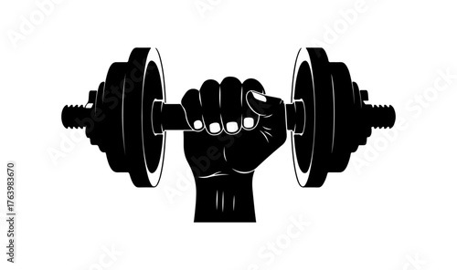 dumbbell isolated on white background
