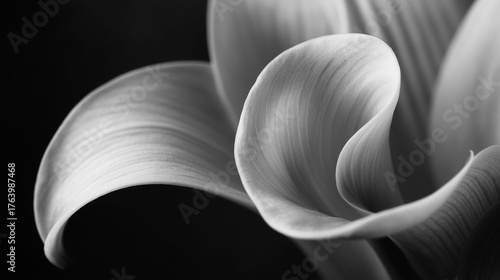 polished petal structure in soft contrast
