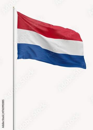 Free Download Flag of Netherlands on pole - GFXLoad