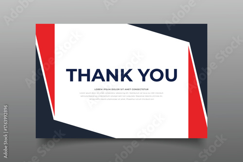 thank you crad template cover design