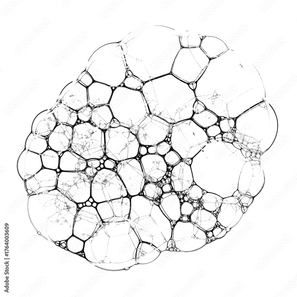 Fototapeta premium Black bubble art png element graphic