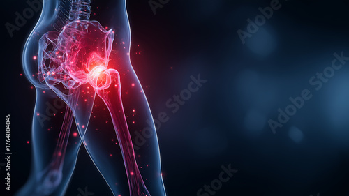人体イメージ　股関節の痛み