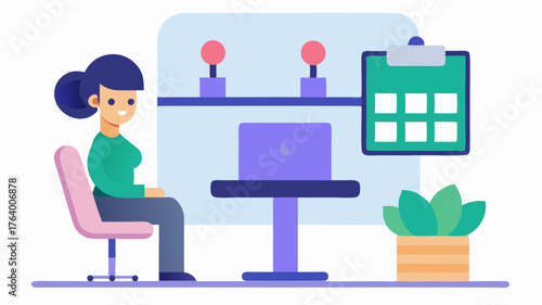 A salon using online booking systems and customer management software to optimize appointment scheduling.