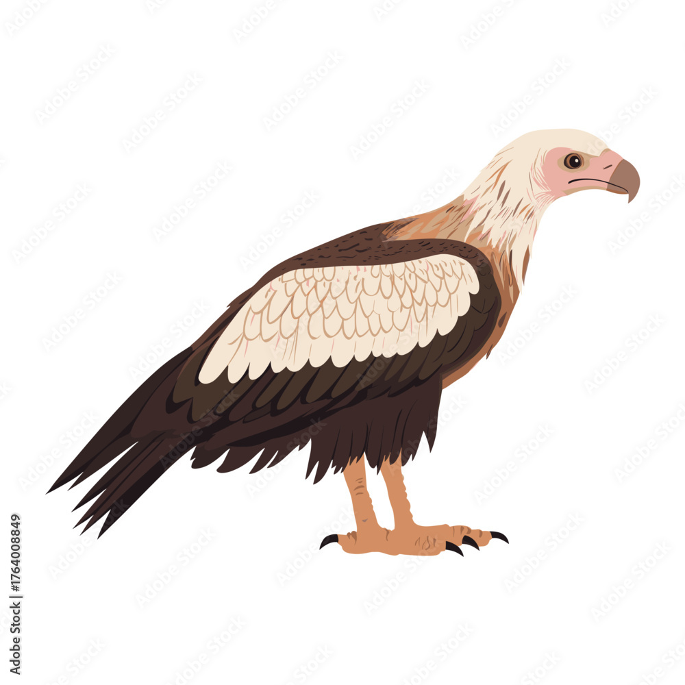 Fototapeta premium Vector illustration of Vulture vulture bird art vector