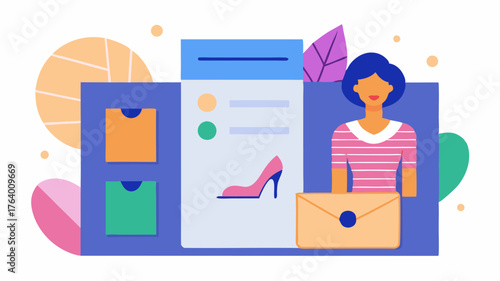 A subscription box layout allowing users to sign up for newsletters with stylish fields and enticing imagery related to fashion updates.