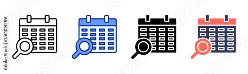 Search icon sheet multiple style collection