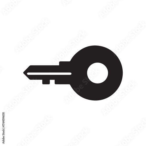 Key lock black icon security protection background design.