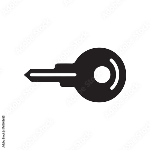 Key lock black icon security protection background design.