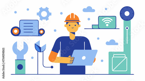 A workshop with IoTenabled tools that track usage and provide maintenance reminders ensuring optimum performance and safety for DIY enthusiasts.