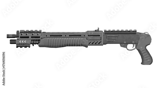 gray shotgun isolated on white background clip art preview