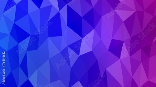 Abstract Geometric Background with Blue and Purple Polygons.