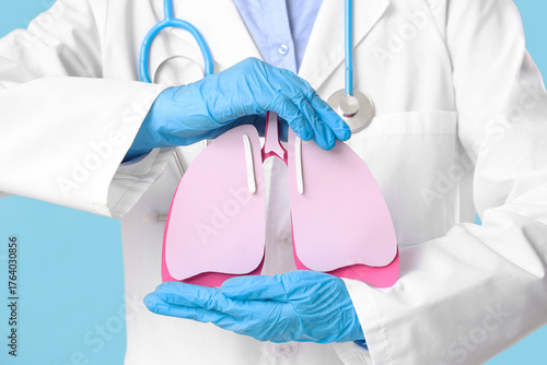 Female doctor with paper lu...