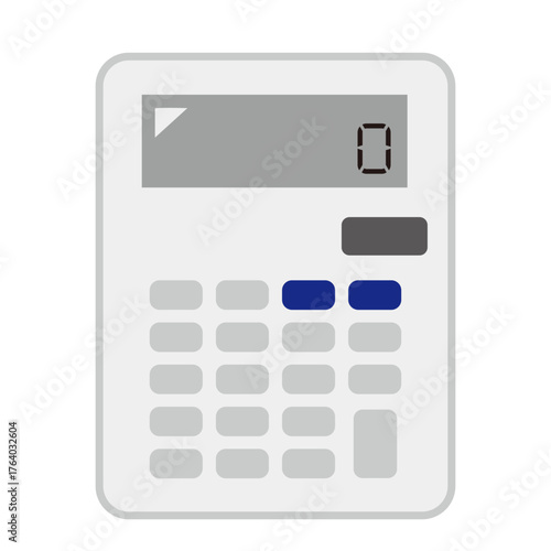 シンプルな電卓のイラスト素材