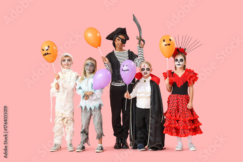 Group of children dressed f...