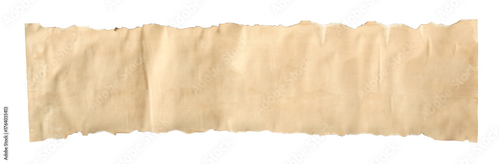 Fototapeta premium Scroll of old parchment paper isolated on white