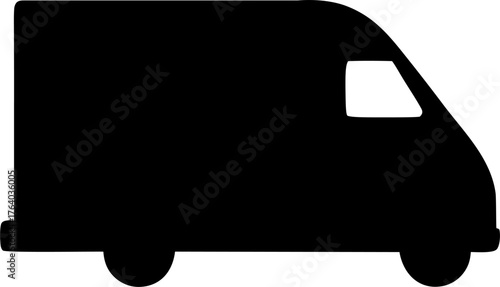 RVs Silhouette Vector – Camper Van, Motorhome, and Trailer Outline Design Isolated on White Background