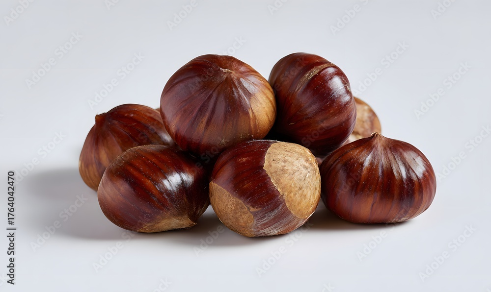 Obraz premium chestnuts infront of a blank background