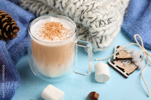Cup of cocoa with marshmall...