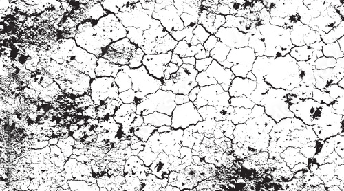 Texture grunge black or white of grunge cracks dust and scratches concrete distress old wall texture vector Grunge Texture Background – White Surface with Black Distressed Cracks noise dust dot distre